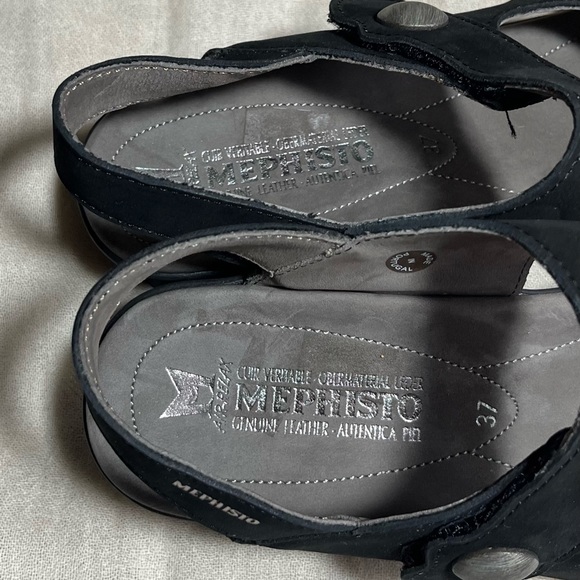 MEPHISTO Black Women’s Sandals Sz 37 EU (6.5 US) - Picture 10 of 11